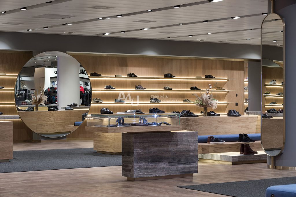 thiết kế shop giày