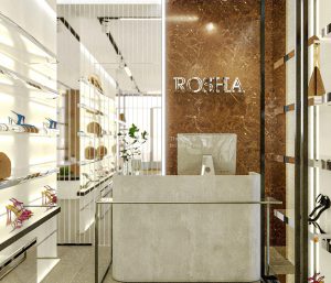 Thiết kế shop giày dép túi xách Rosha