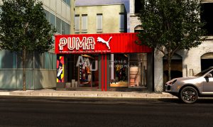 Thiết kế shop giày thể thao PUMA shop