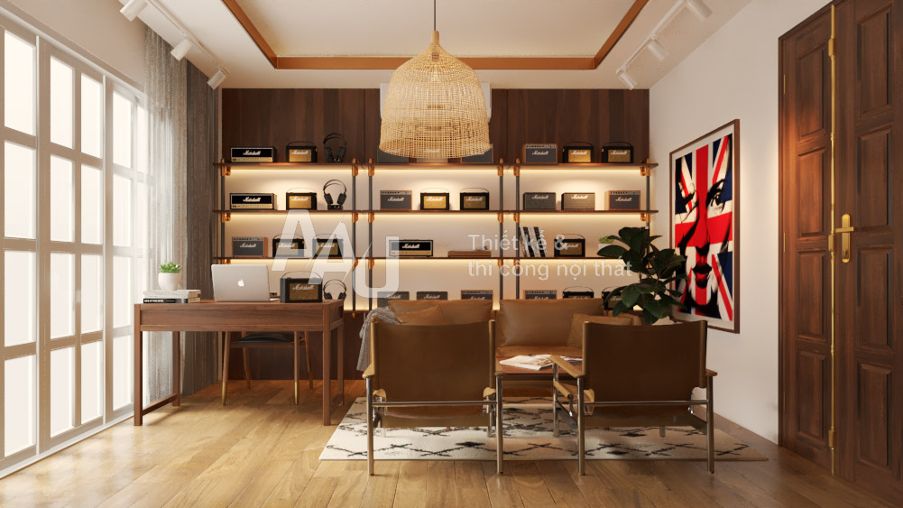 Thiết kế shop loa - Marshall Mid Centery