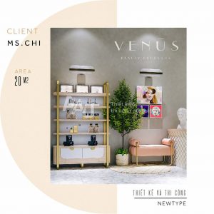 Thiết kế shop mỹ phẩm đẹp - Venus Li