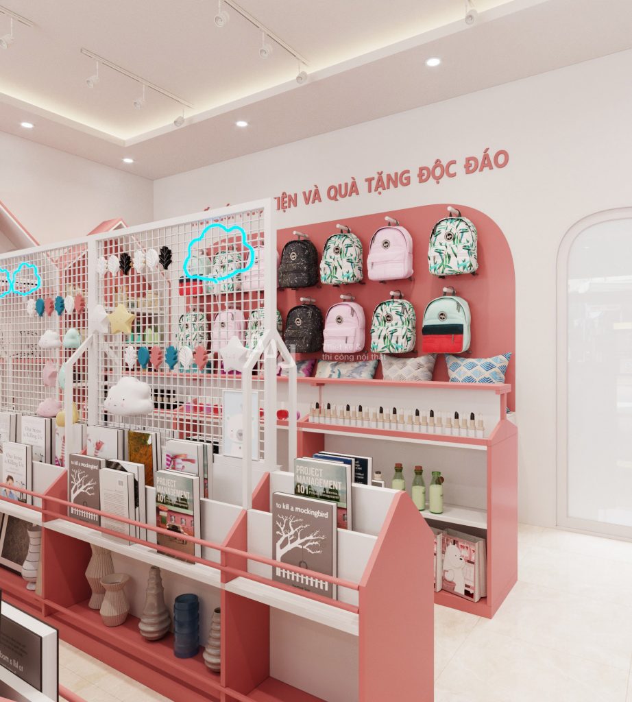 Thiết kế shop phụ kiện quà tặng