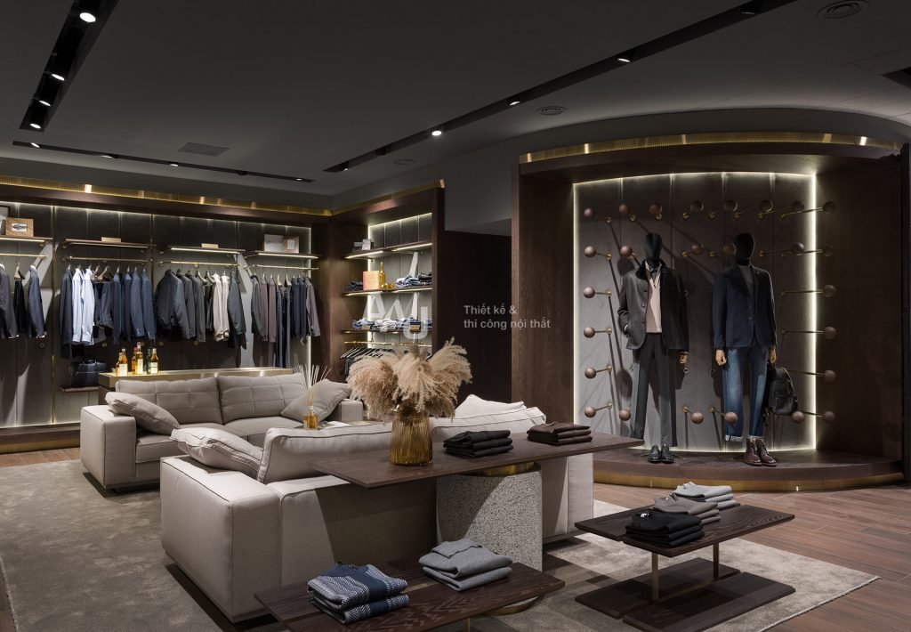 Thiết kế shop quần áo nam