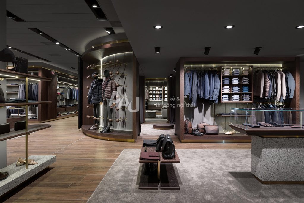 Thiết kế shop quần áo nam