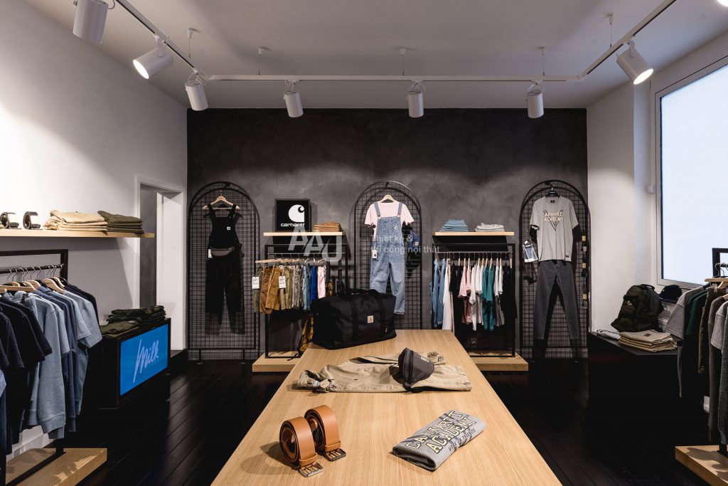 thiết kế shop quần áo nam đẹp