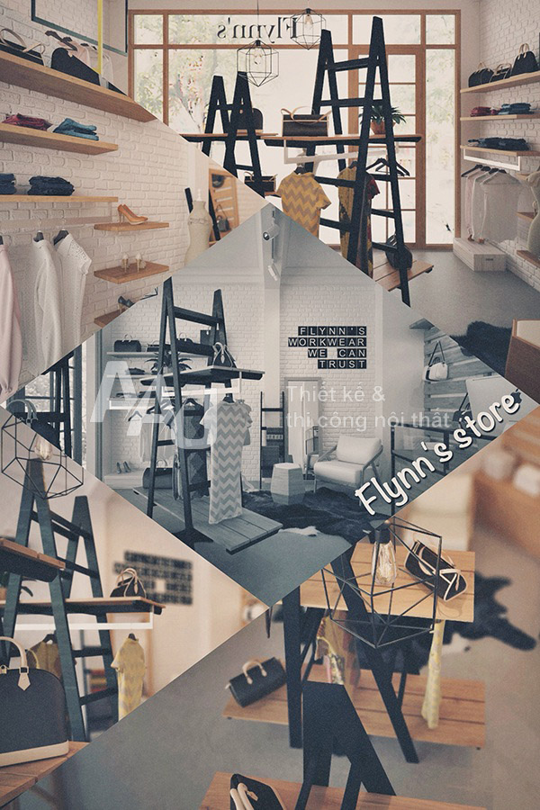 Thiết kế shop thời trang nữ nhỏ - Flynn's store