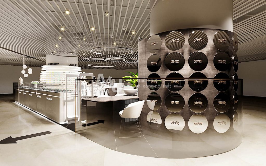 Thiết kế showroom kính Sky Optical 