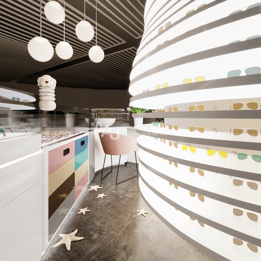 Thiết kế showroom kính Sky Optical 