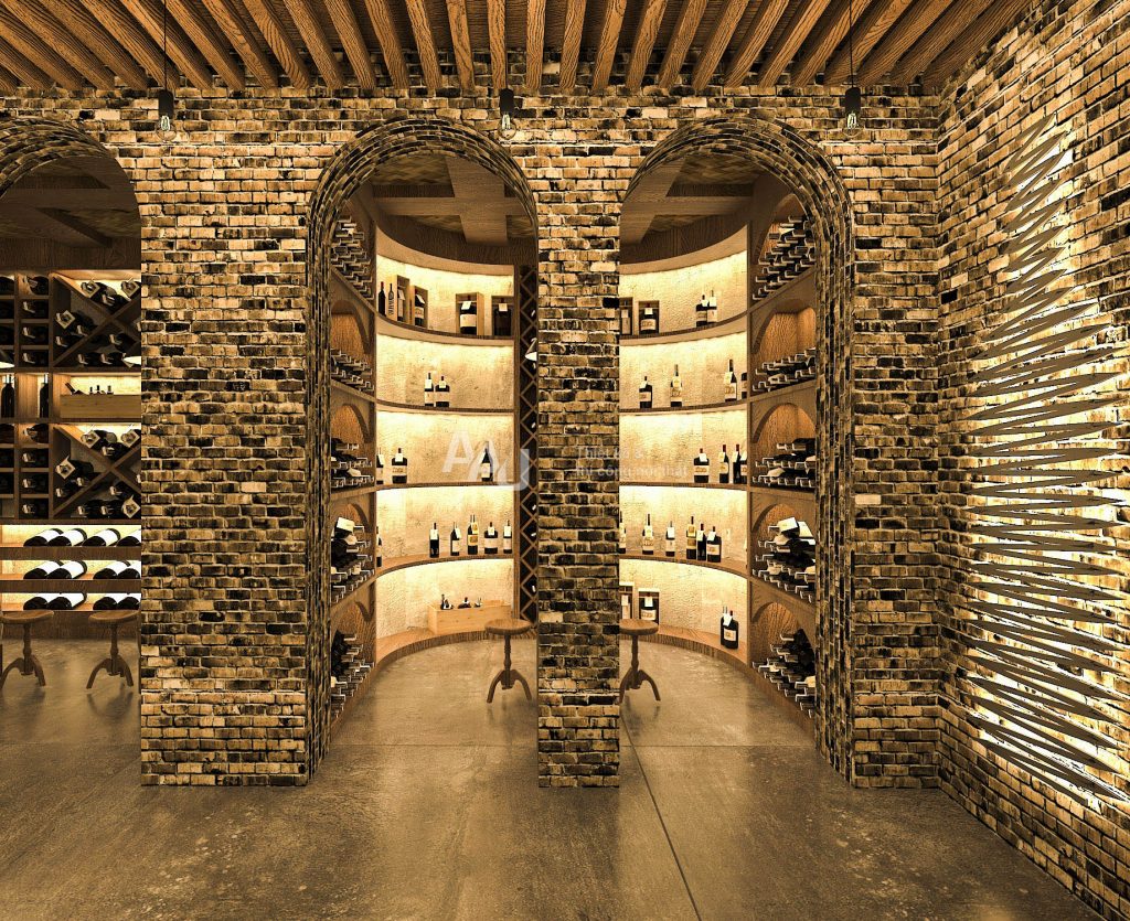 Thiết kế showroom rượu Dalat Wonder Wine Cave