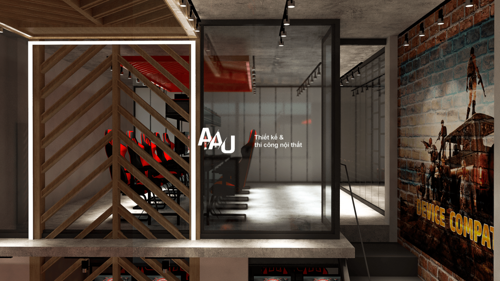 Thiết kế tiệm game Cybercore Gaming 2