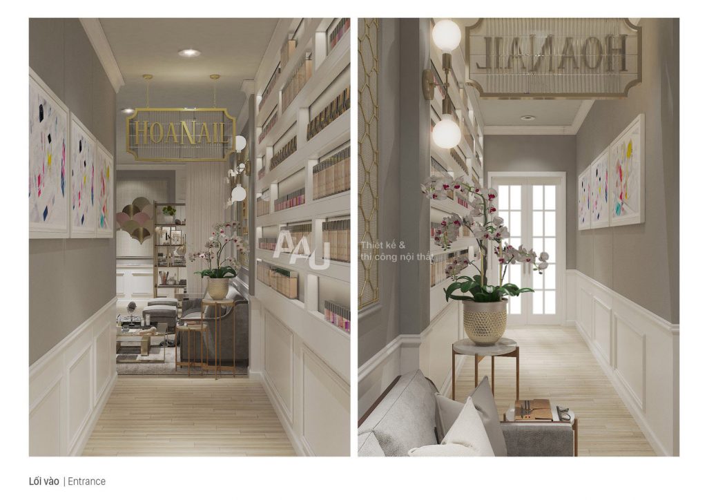 Thiết kế phòng nail nhỏ