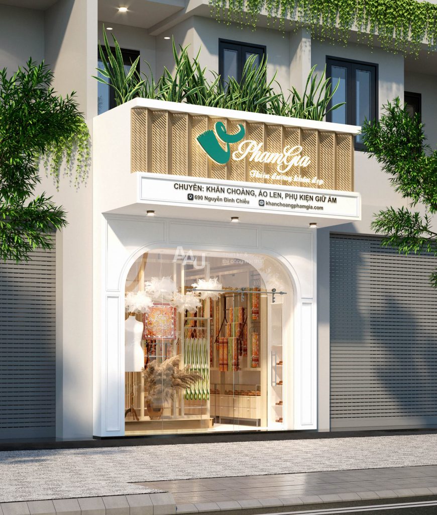 thiết kế cửa hàng