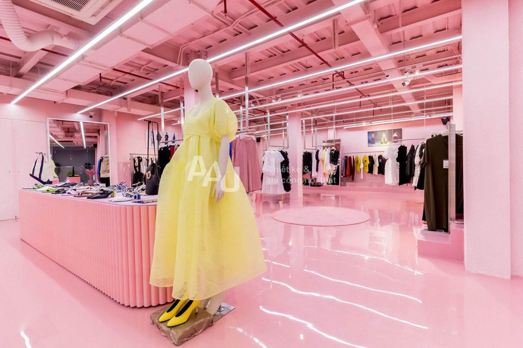 thiết kế cửa hàng thời trang