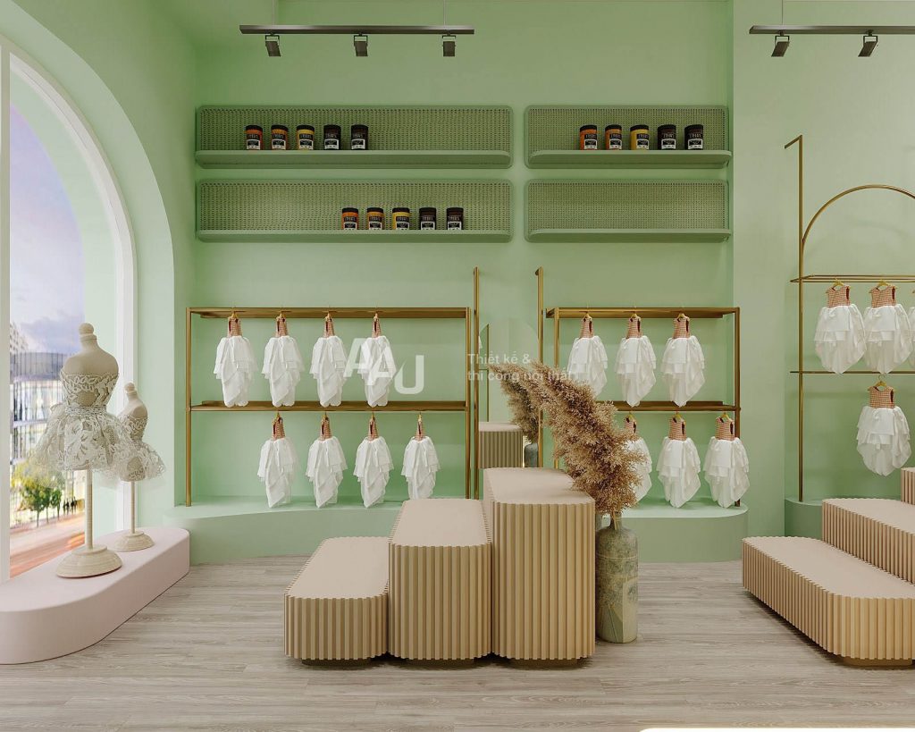 thiết kế shop quần áo trẻ em