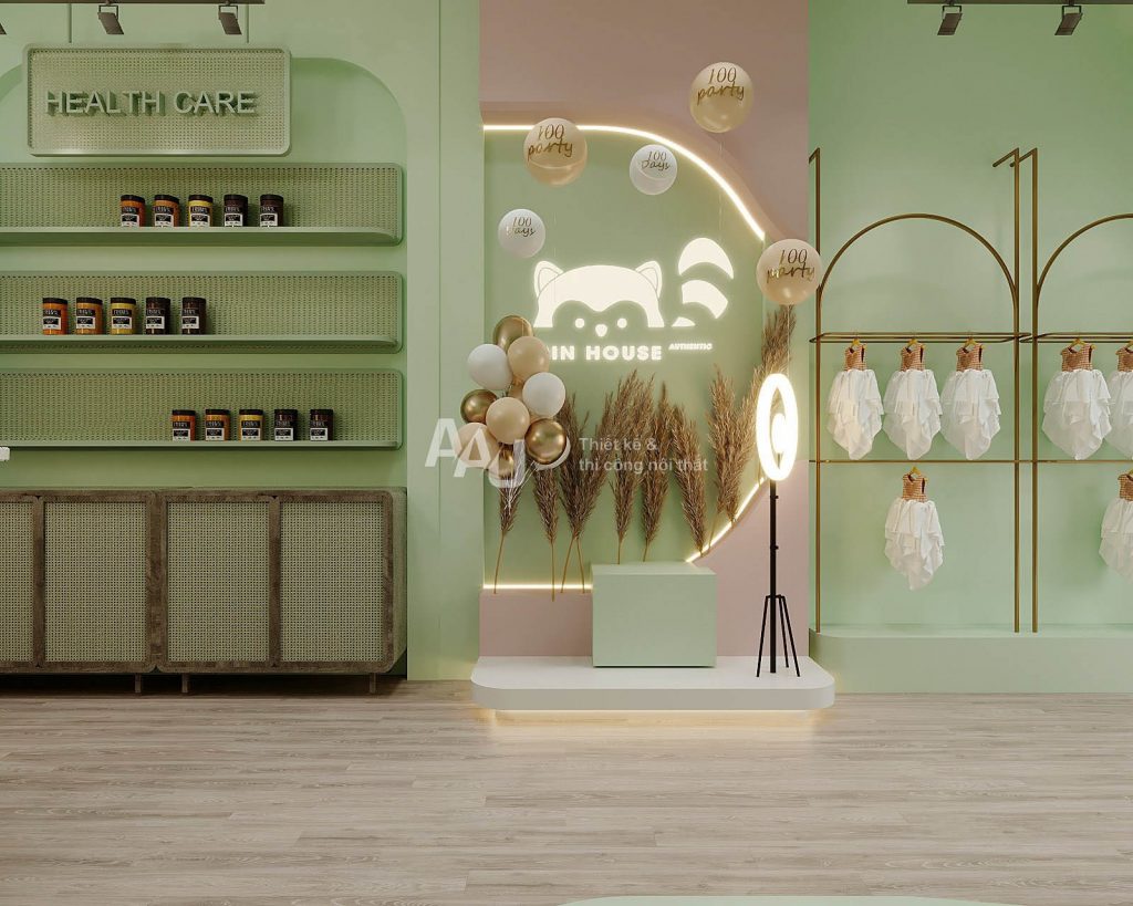 thiết kế shop quần áo trẻ em