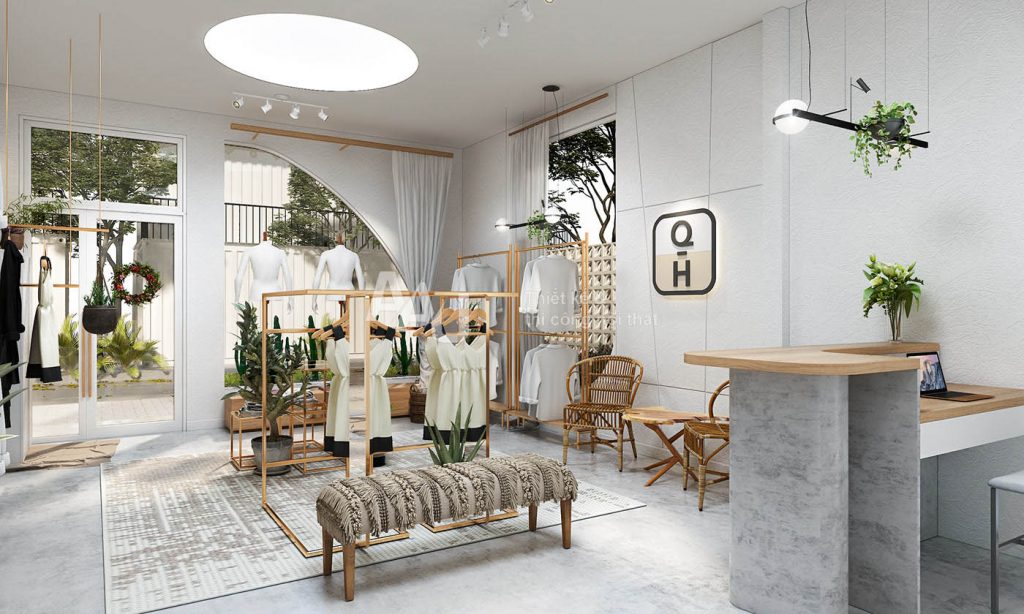 mẫu thiết kế shop quần áo