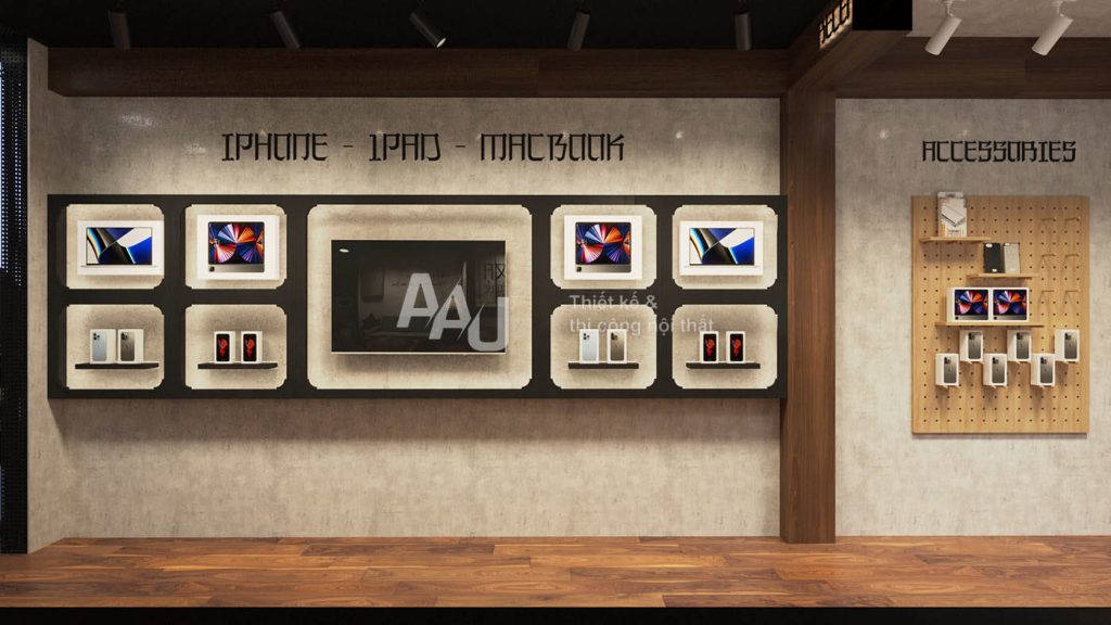 Thiết kế cửa hàng điện thoại Xạ - Tân Bình