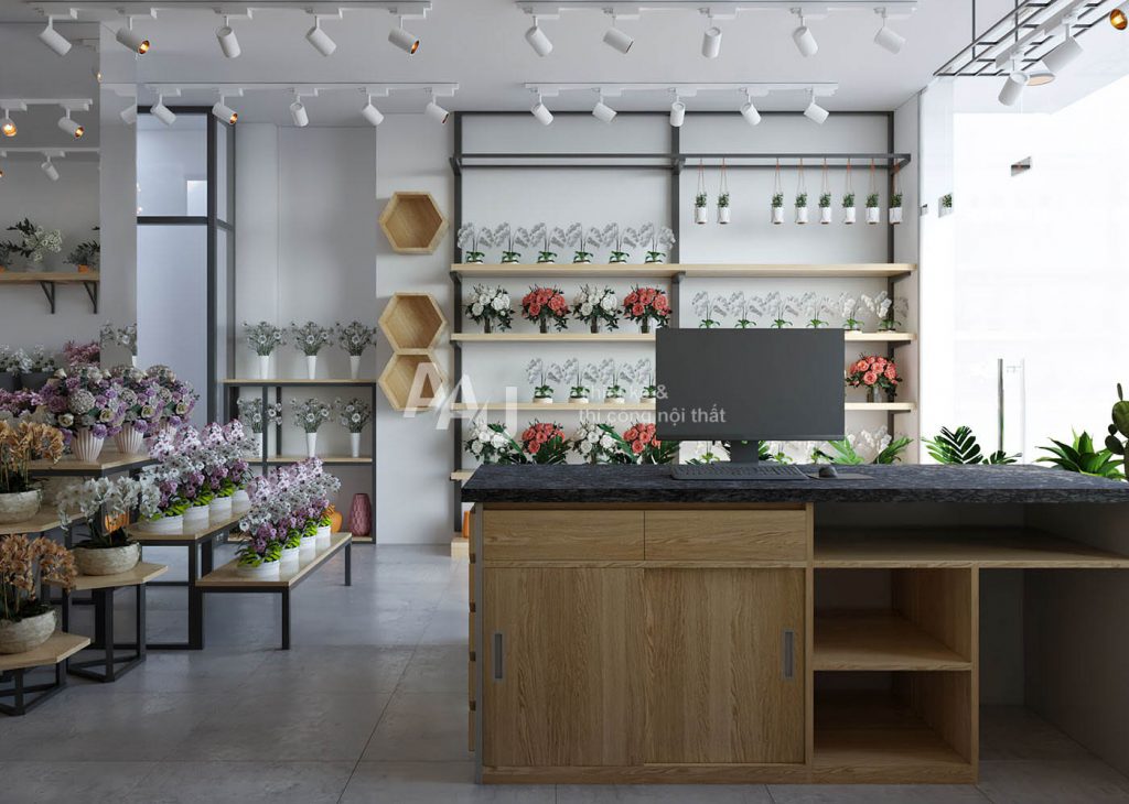 Thiết kế cửa hàng hoa tươi - Dalat Hasfarm