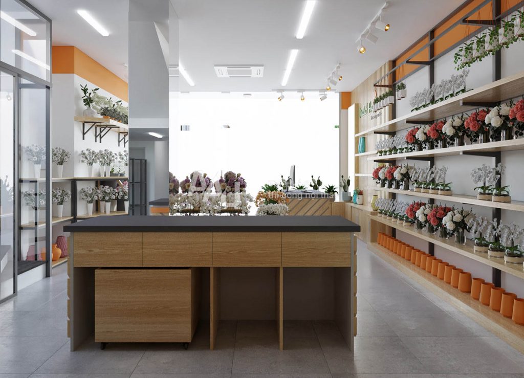 Thiết kế cửa hàng hoa tươi - Dalat Hasfarm