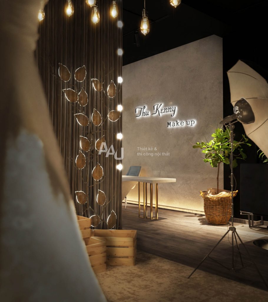 Thiết kế cửa hàng makeup Thu Kenny