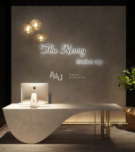 Thiết kế cửa hàng makeup Thu Kenny