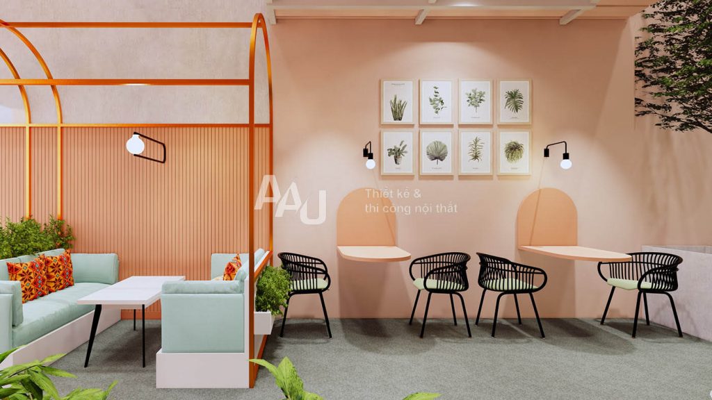 Thiết kế quán kem trà sữa Vivaldi Q2