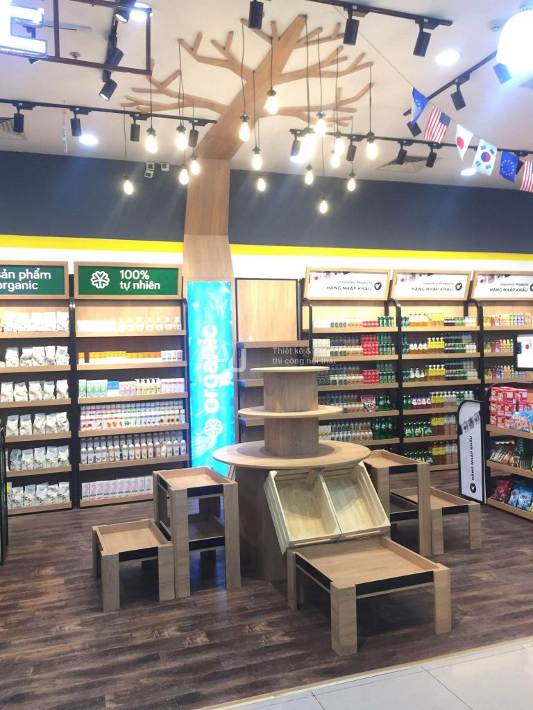 Thiết kế siêu thị We care - Food of the world