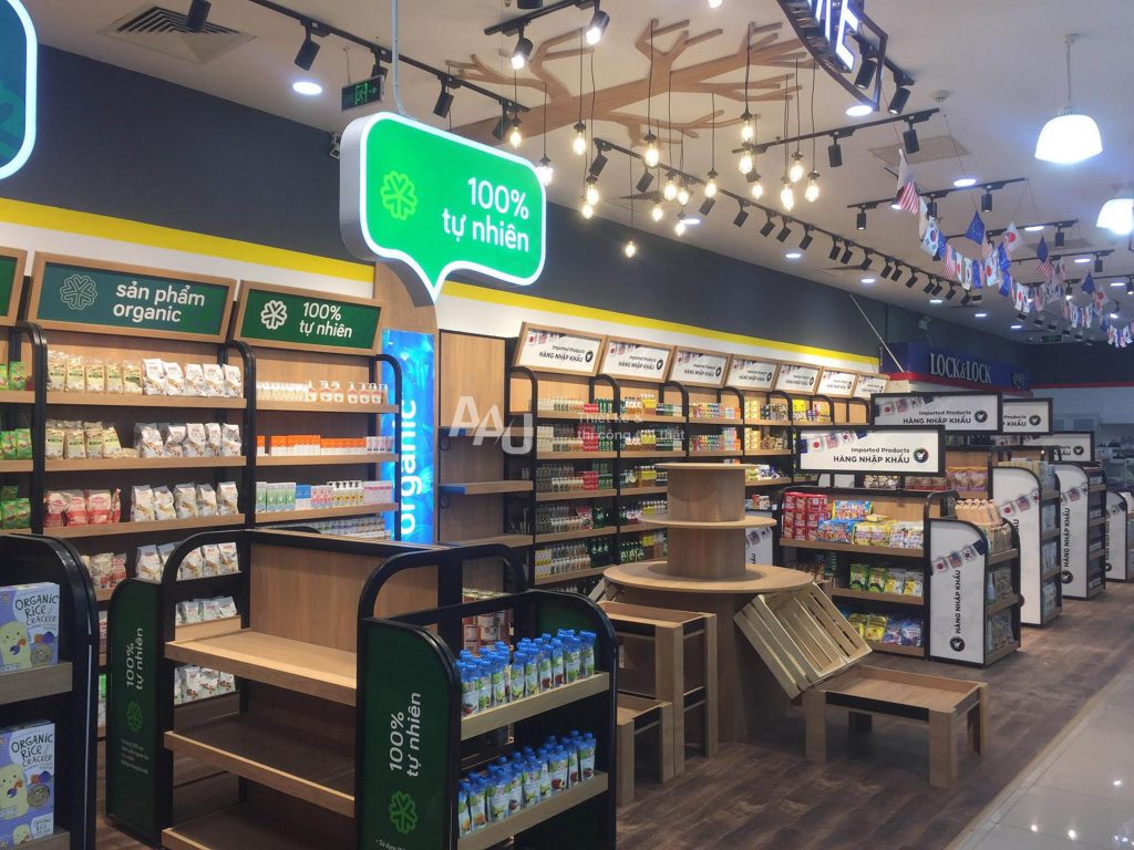 Thiết kế siêu thị We care - Food of the world