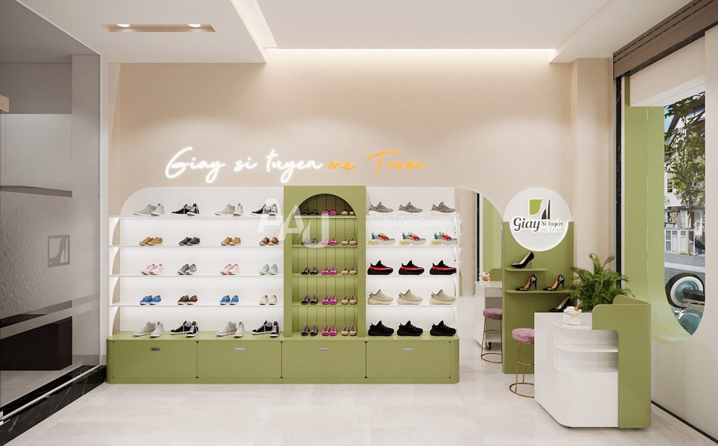 Mẫu thiết kế shop giày dép