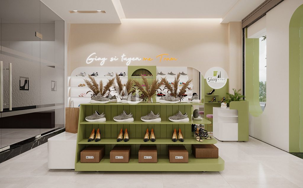 Mẫu thiết kế shop giày dép