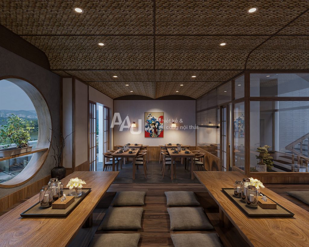 thiết kế nhà hàng Nhật Bản