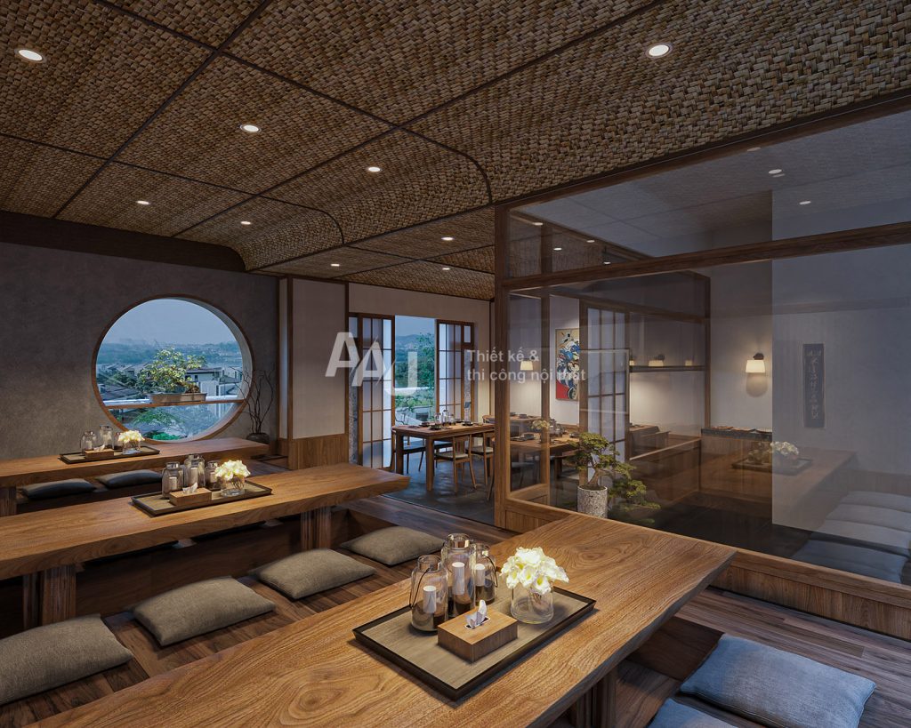 thiết kế nhà hàng Nhật Bản