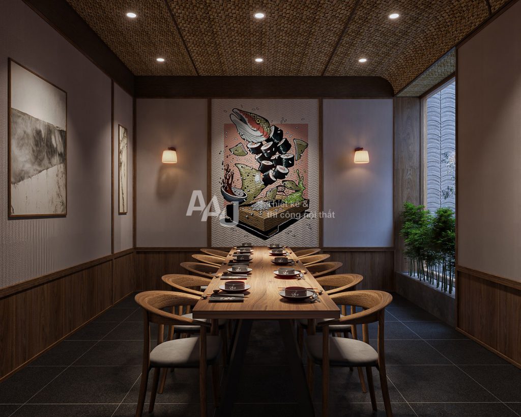 thiết kế nhà hàng Nhật Bản