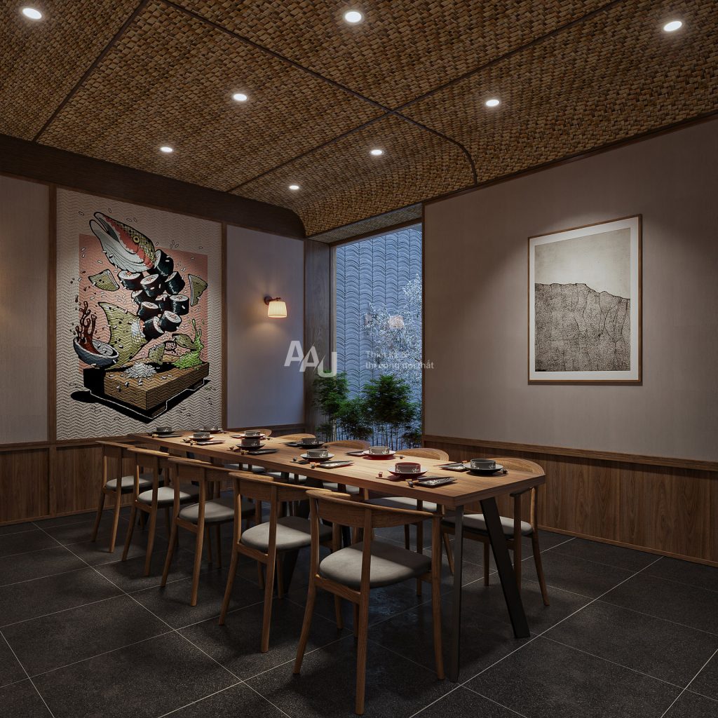 thiết kế nhà hàng Nhật Bản