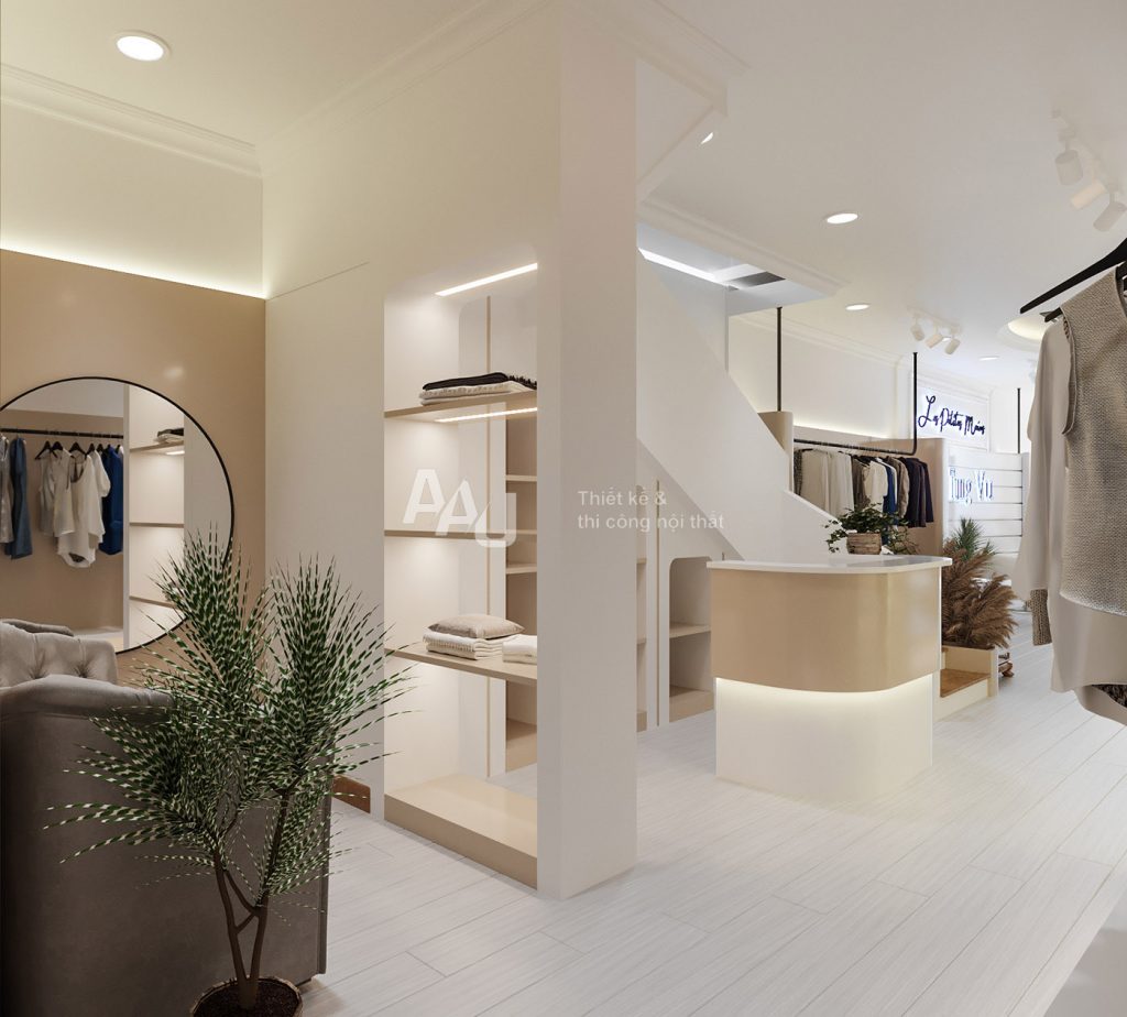 thiết kế nội thất shop quần áo