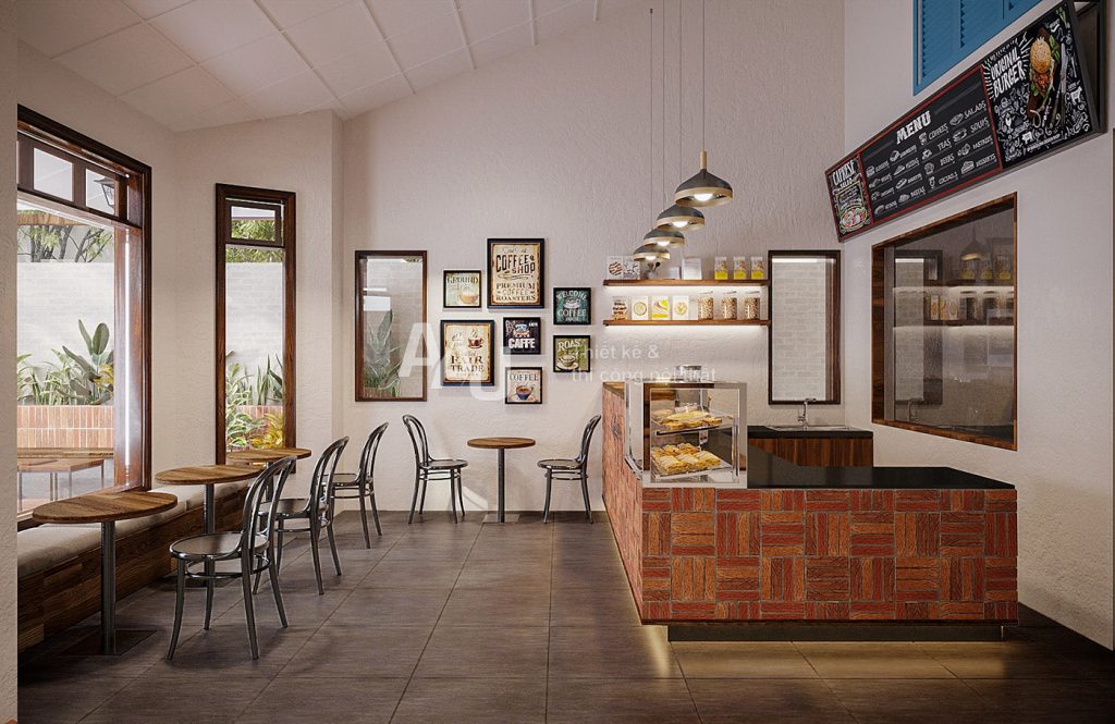thiết kế quán cafe sân vườn