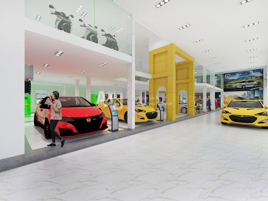 thiết kế showroom ô tô