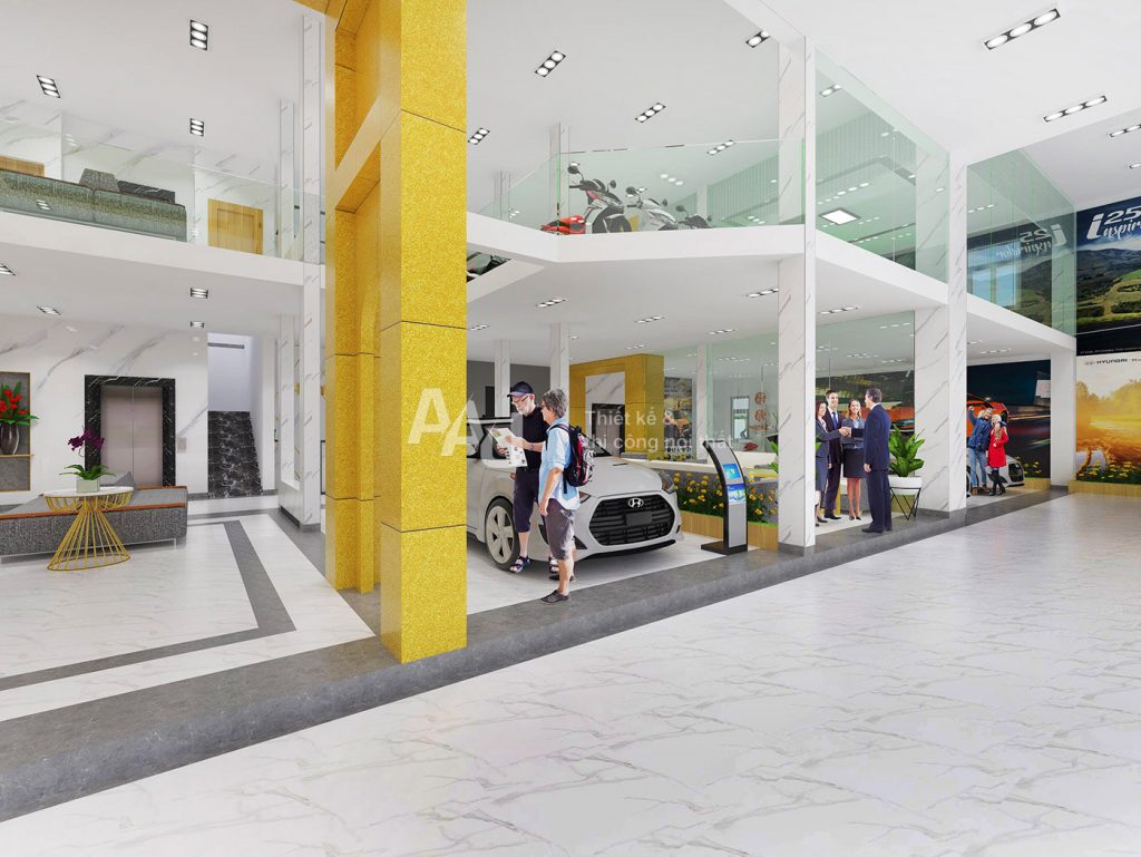 thiết kế showroom ô tô