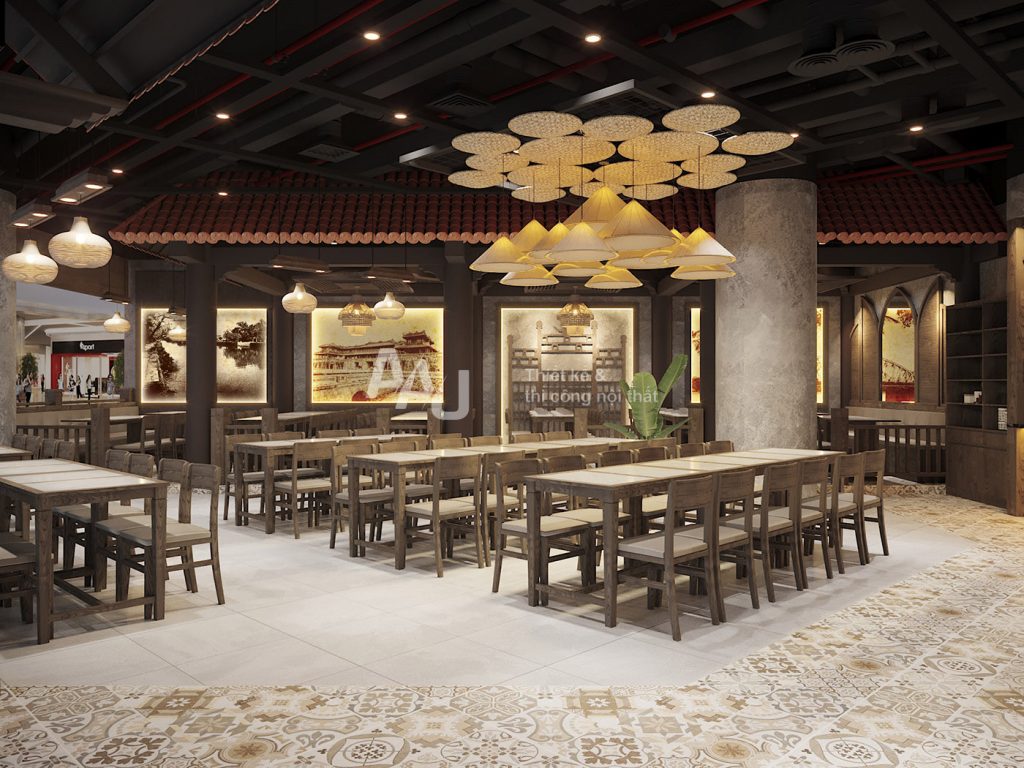 mẫu thiết kế nhà hàng đẹp