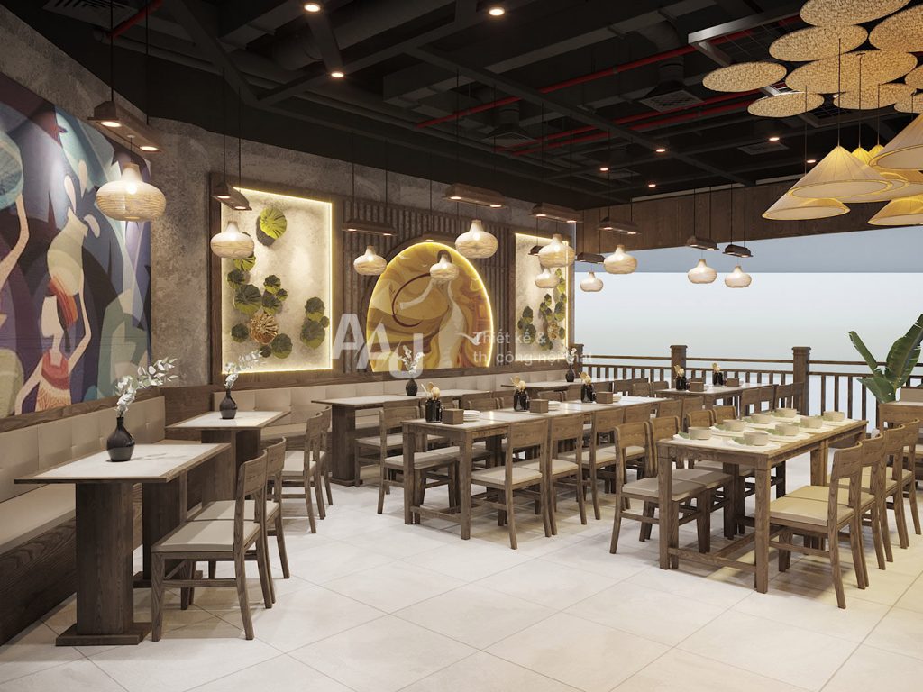 mẫu thiết kế nhà hàng đẹp