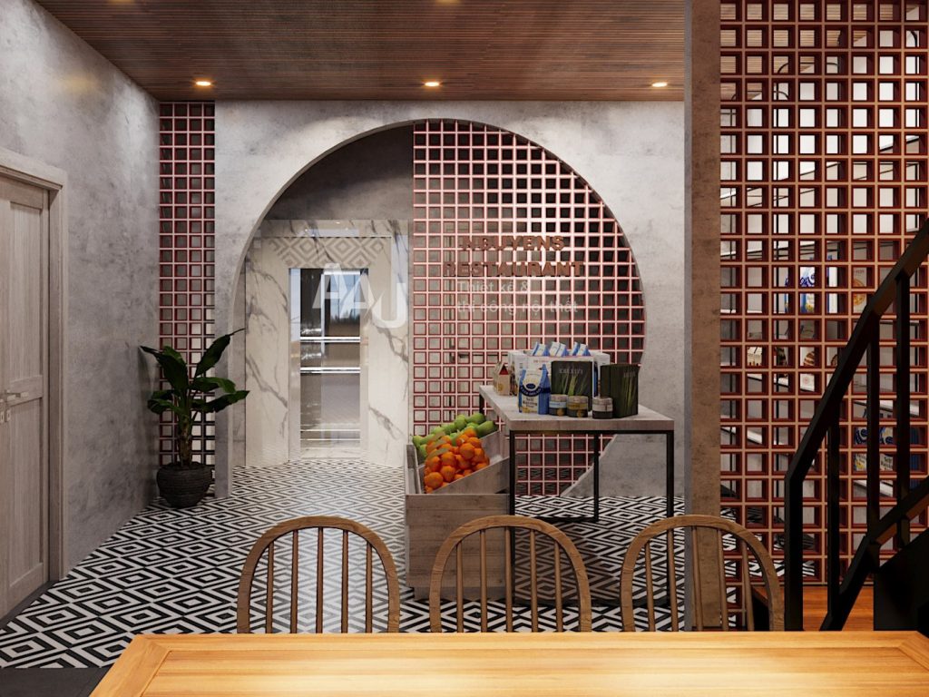 Phở Nguyens - bản thiết kế nhà hàng đẹp