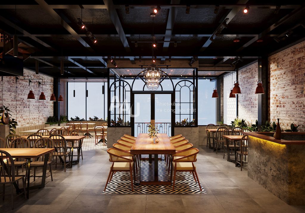 Phở Nguyens - bản thiết kế nhà hàng đẹp