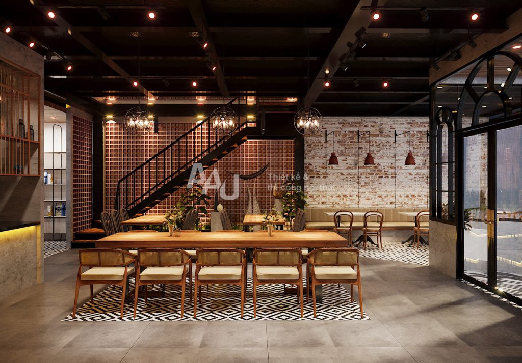 Phở Nguyens - bản thiết kế nhà hàng đẹp