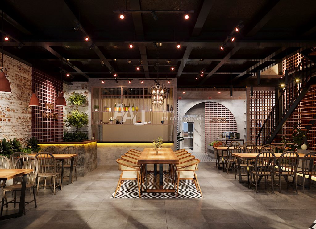 Phở Nguyens - bản thiết kế nhà hàng đẹp