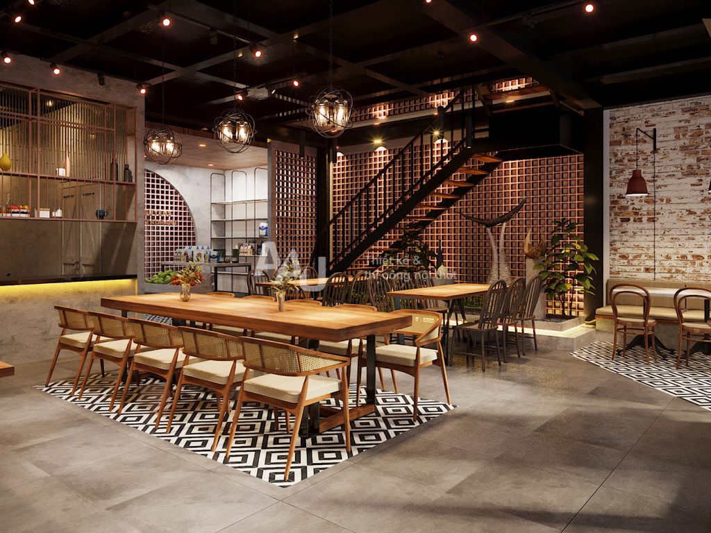 Phở Nguyens - bản thiết kế nhà hàng đẹp