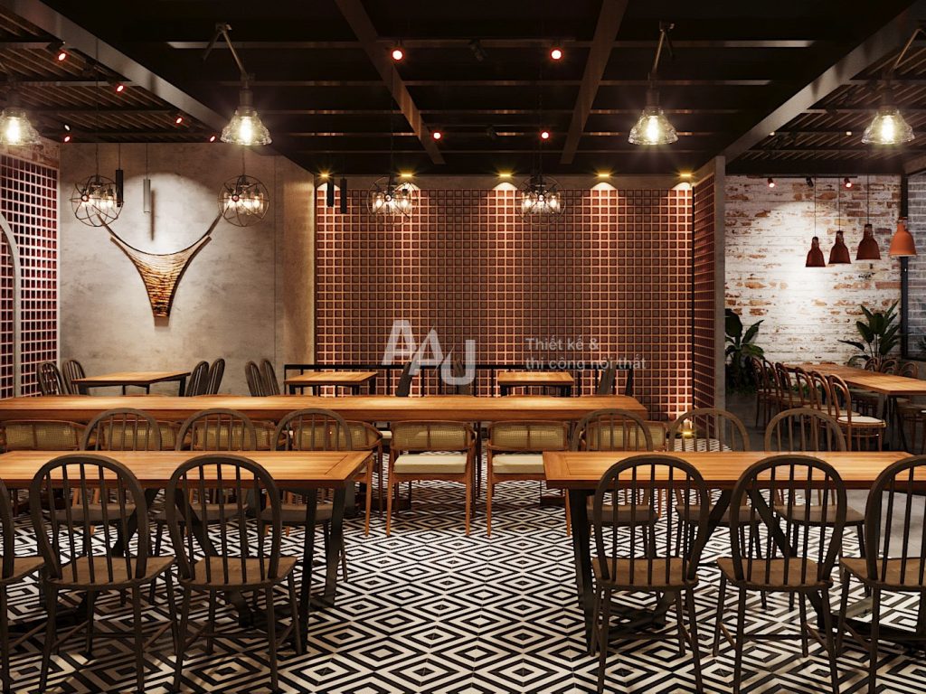 Phở Nguyens - bản thiết kế nhà hàng đẹp