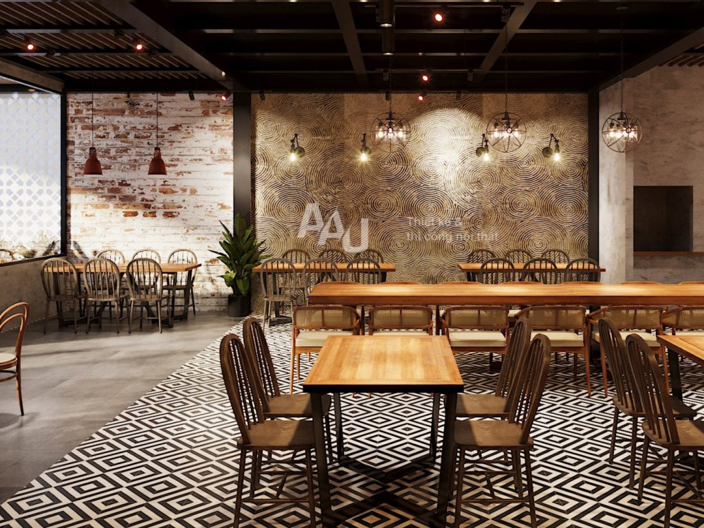 Phở Nguyens - bản thiết kế nhà hàng đẹp