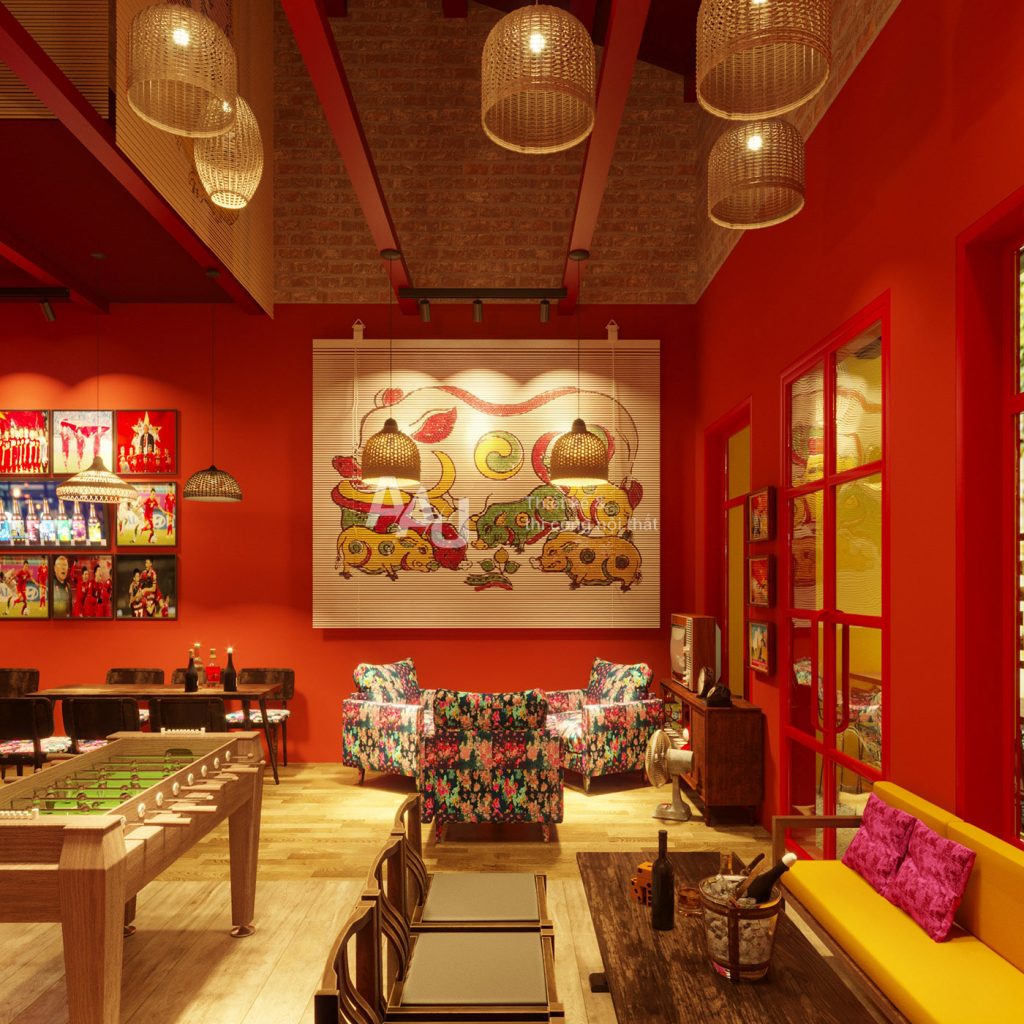 thiết kế nhà hàng bia