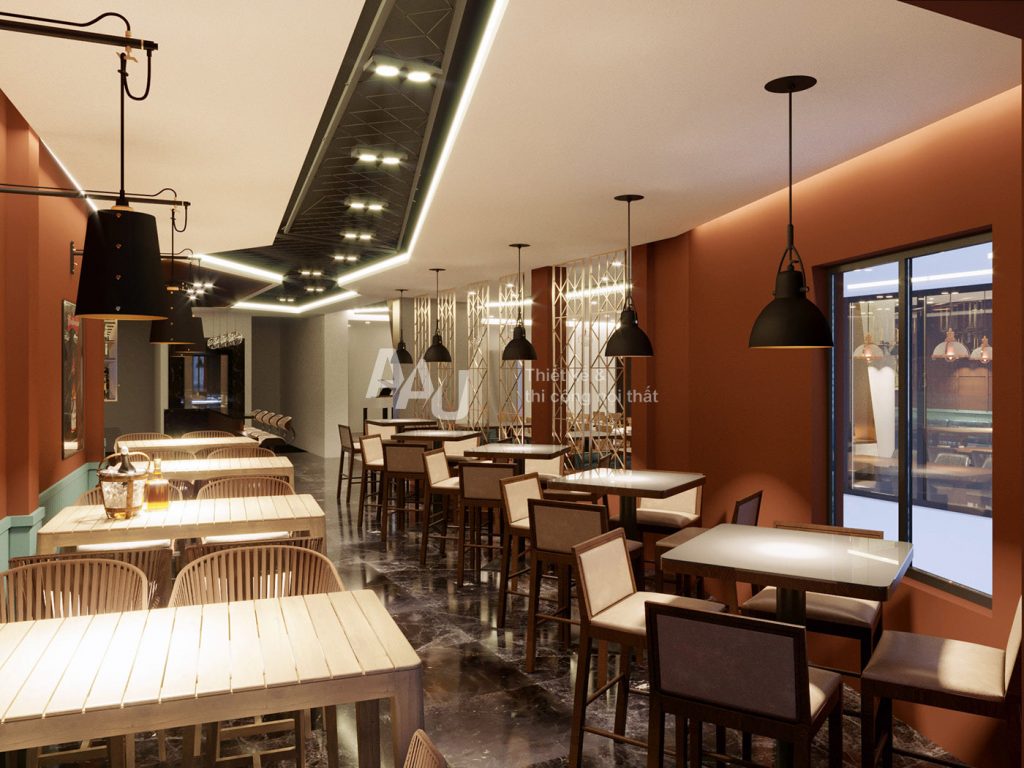 Thiết kế nhà hàng bia cổ điển – Restaurant & Beer