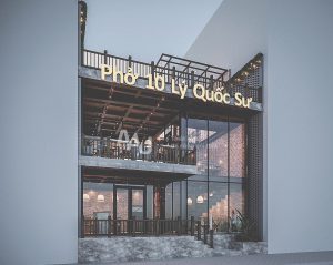 Thiết kế nhà hàng hiện đại Phở 10 Lý Quốc Sư